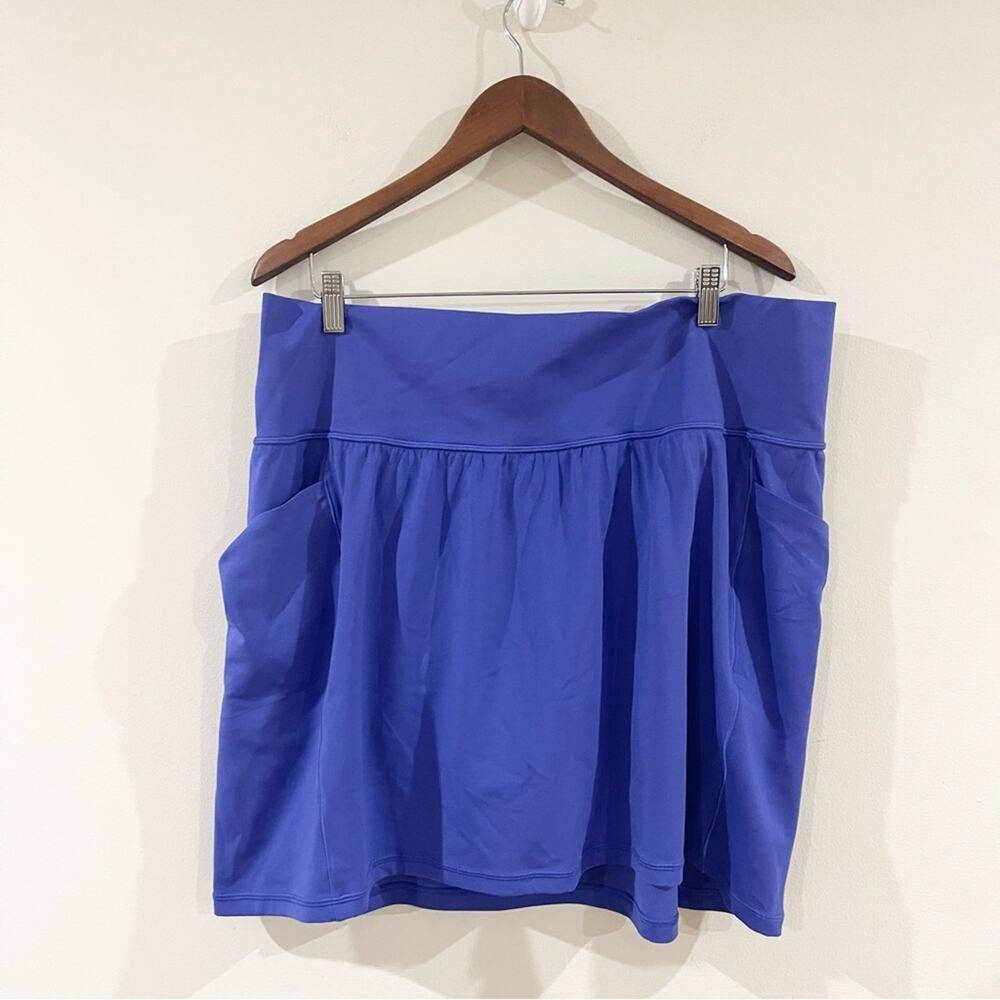 Athleta Salutation Stash 16 1/2” Athletic Skort Women’s size 2X Purple